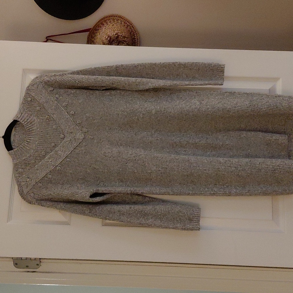 Loft Bobble Mock Neck Sweater Dress